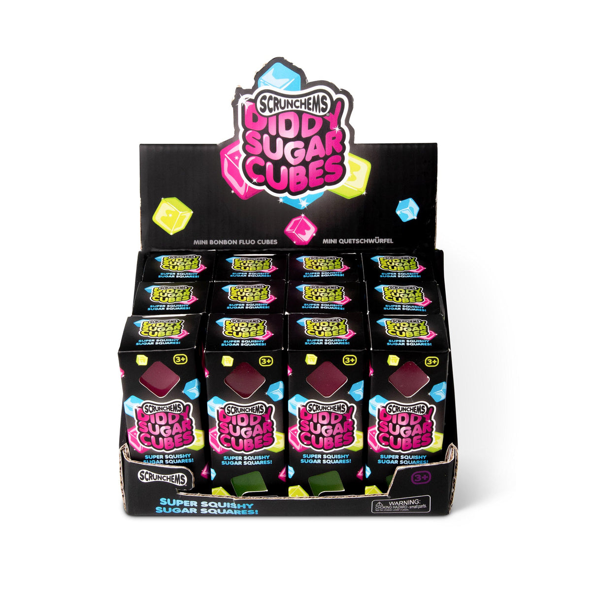 Scrunchems Mini Sugar Cubes Squishy Fidget Toy 3 Pack