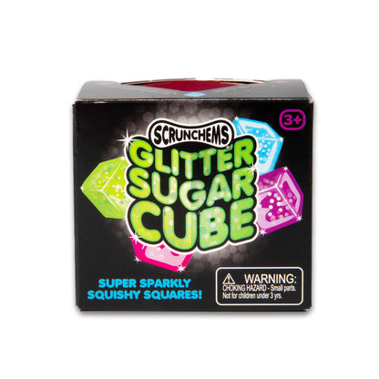 Scrunchems Glitter Sugar Cube Groovy Squishy Fidget Toy