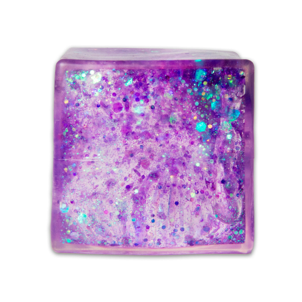 Scrunchems Glitter Sugar Cube Groovy Squishy Fidget Toy