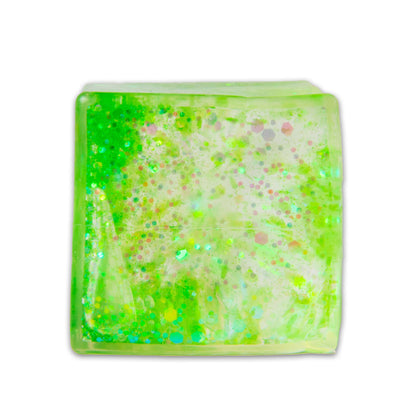 Scrunchems Glitter Sugar Cube Groovy Squishy Fidget Toy