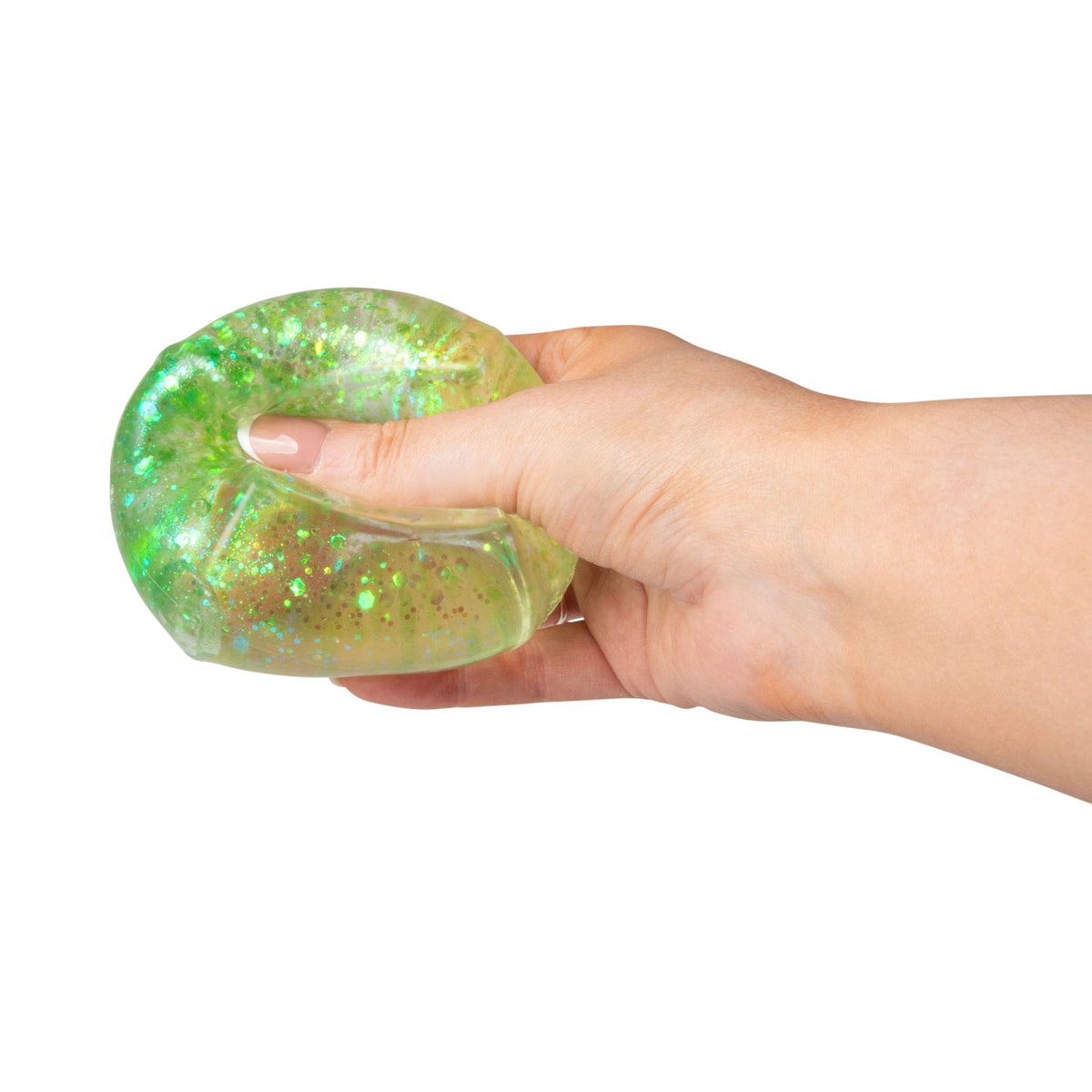 Scrunchems Glitter Sugar Cube Groovy Squishy Fidget Toy