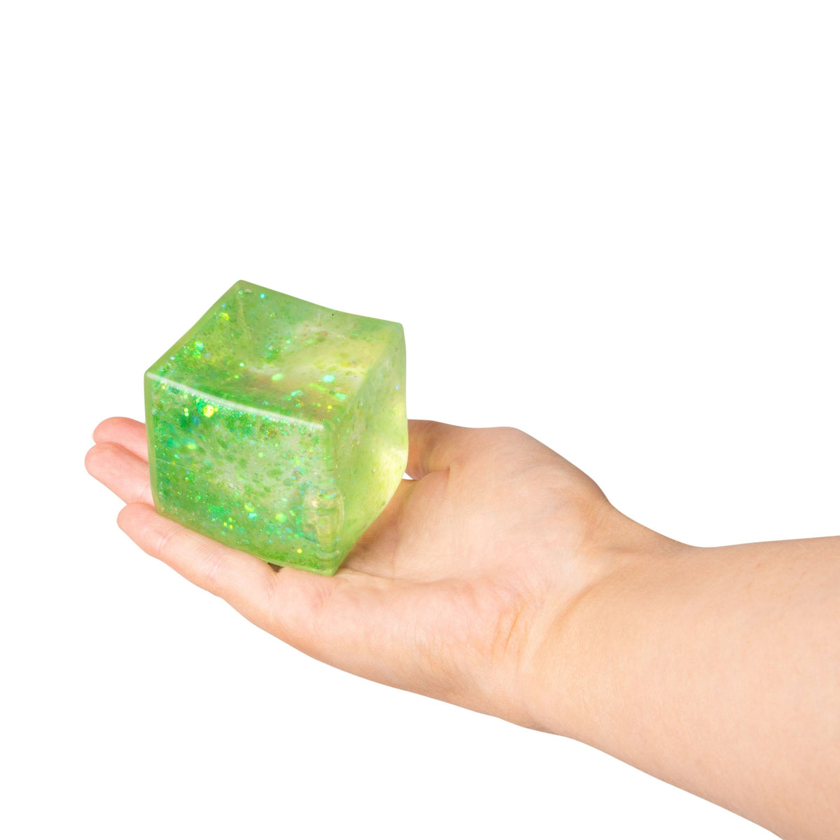 Scrunchems Glitter Sugar Cube Groovy Squishy Fidget Toy