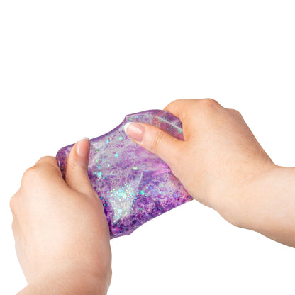 Scrunchems Glitter Sugar Cube Groovy Squishy Fidget Toy