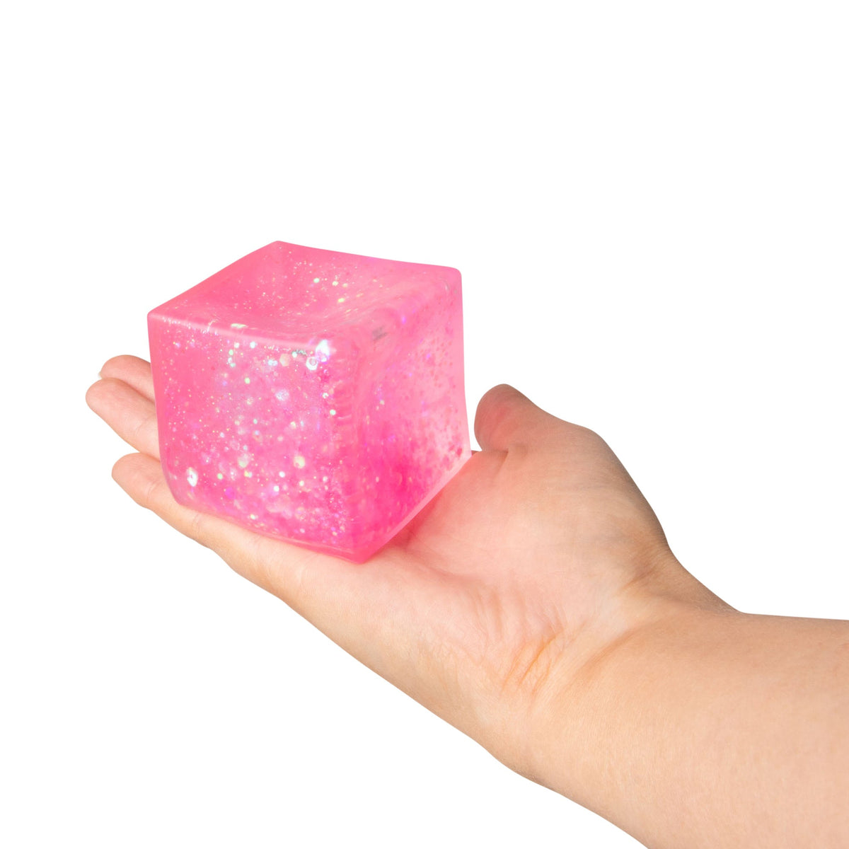 Scrunchems Glitter Sugar Cube Groovy Squishy Fidget Toy