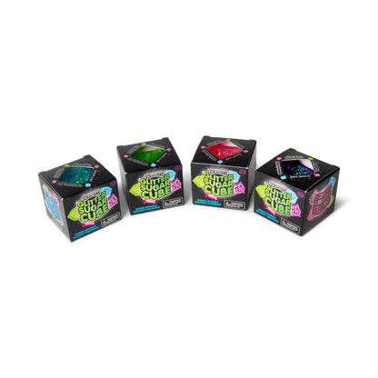 Scrunchems Glitter Sugar Cube Groovy Squishy Fidget Toy