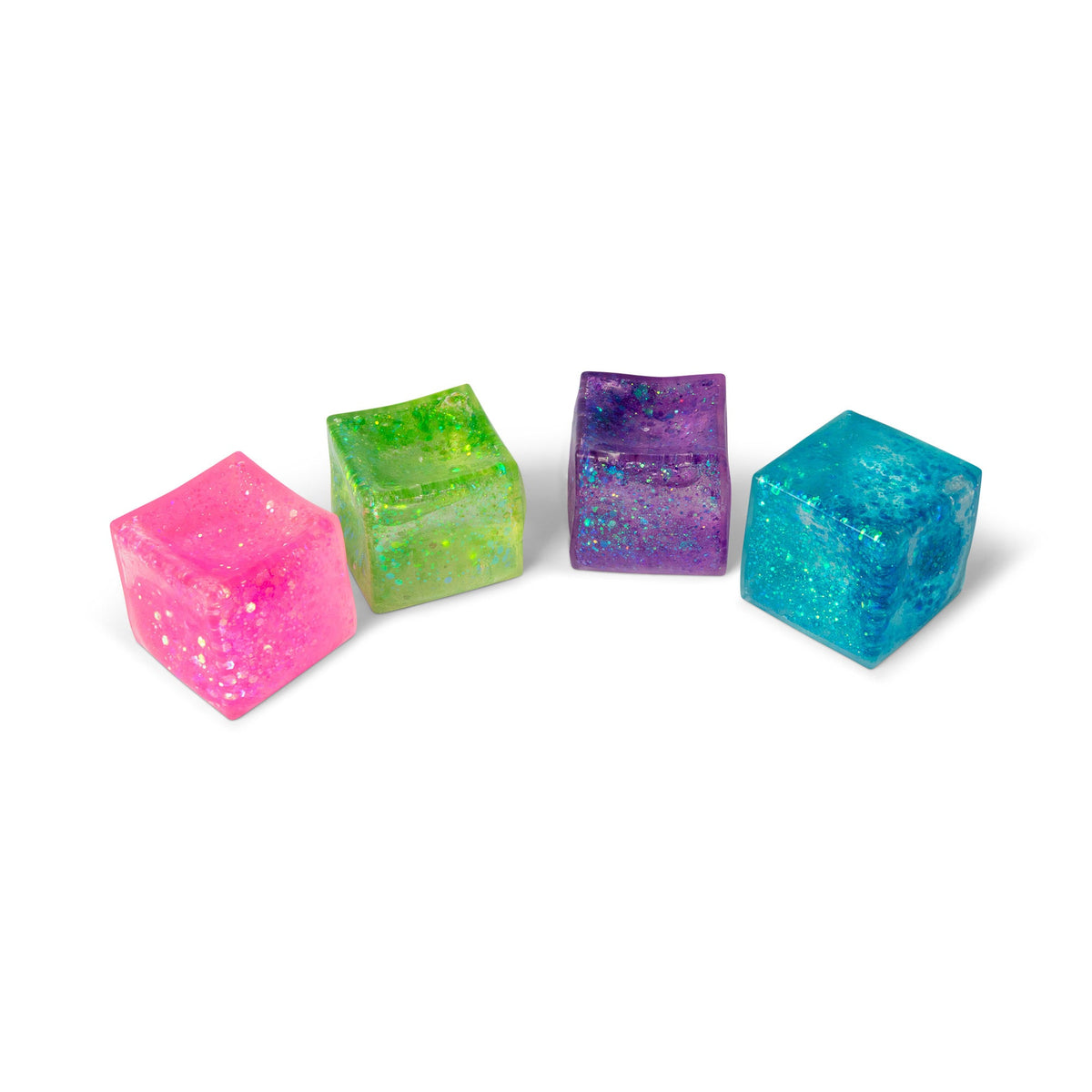 Scrunchems Glitter Sugar Cube Groovy Squishy Fidget Toy