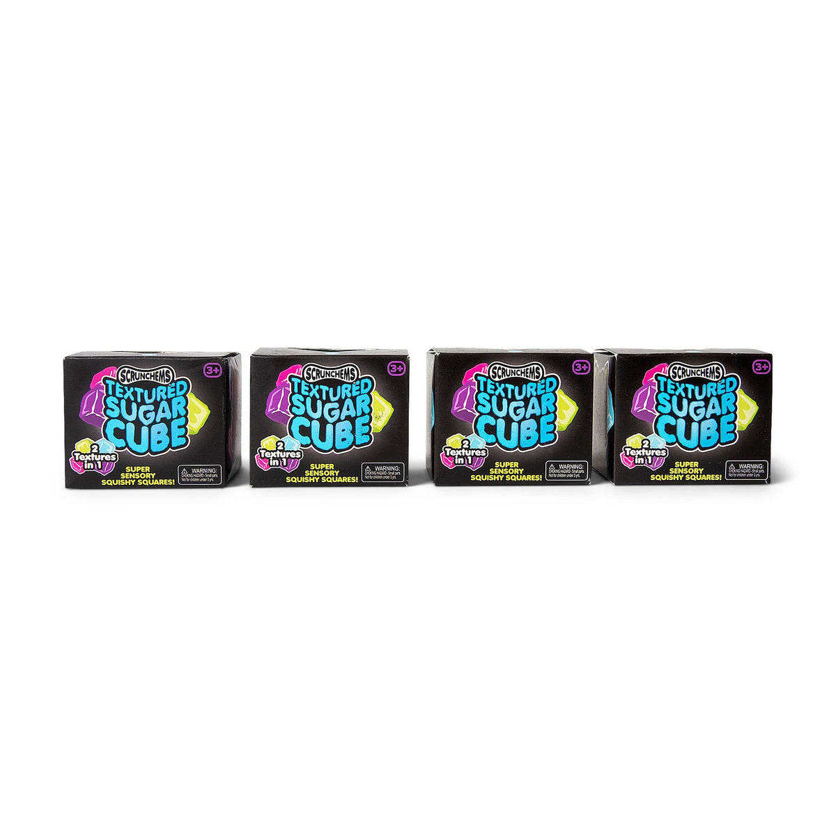 Scrunchems Textured Sugar Cube Groovy Squishy Fidget Toy