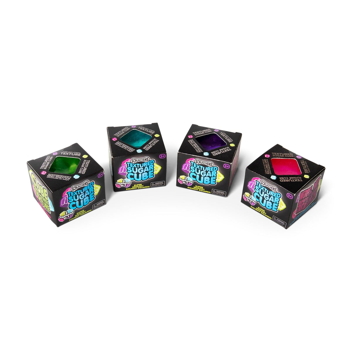 Scrunchems Textured Sugar Cube Groovy Squishy Fidget Toy