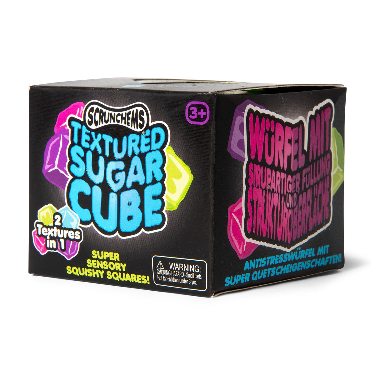 Scrunchems Textured Sugar Cube Groovy Squishy Fidget Toy