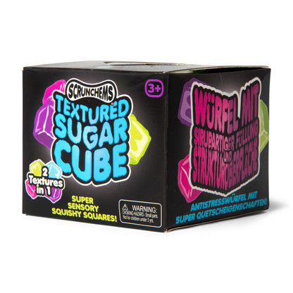 Scrunchems Textured Sugar Cube Groovy Squishy Fidget Toy