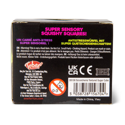 Scrunchems Textured Sugar Cube Groovy Squishy Fidget Toy