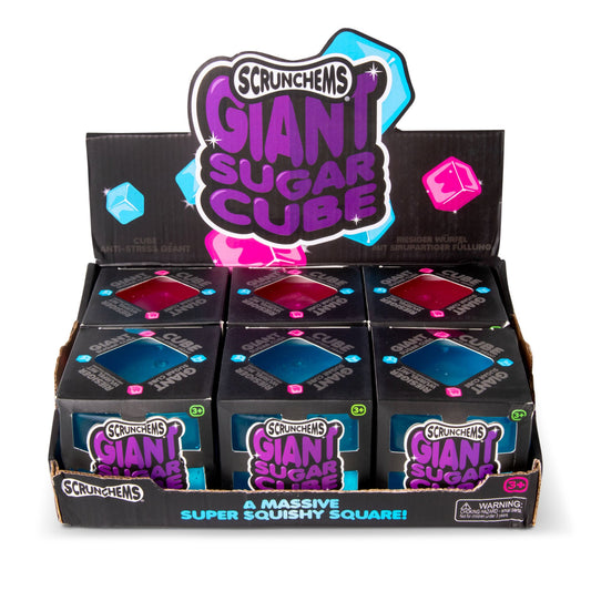 SCRUNCHEMS Giant Sugar Cube Groovy Squishy Fidget Toy