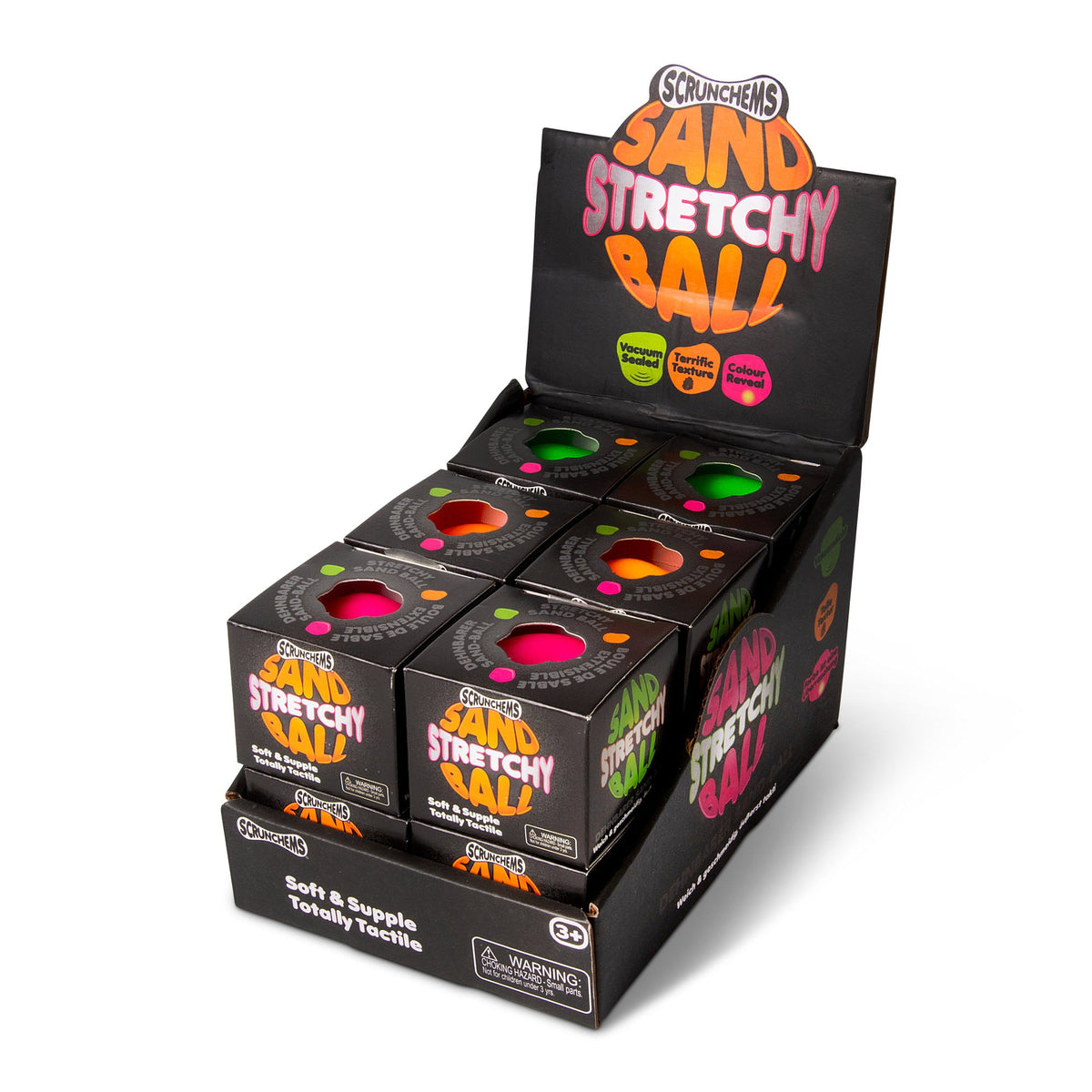 SCRUNCHEMS Stretchy Sand Ball Groovy Squishy Fidget Toy