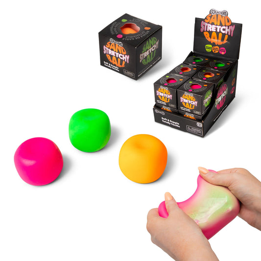 SCRUNCHEMS Stretchy Sand Ball Groovy Squishy Fidget Toy