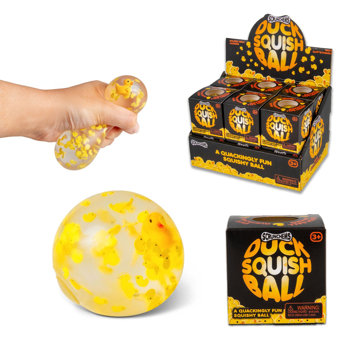 Duck Squish Ball Groovy Squishy Fidget Toy