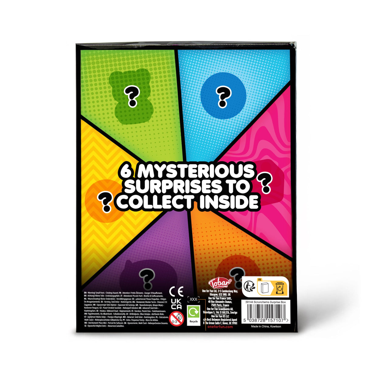Scrunchems Surprise Box Groovy Squishy Fidget Toy 6 Pack