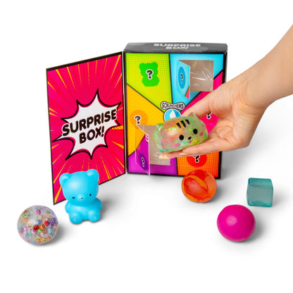 Scrunchems Surprise Box Groovy Squishy Fidget Toy 6 Pack