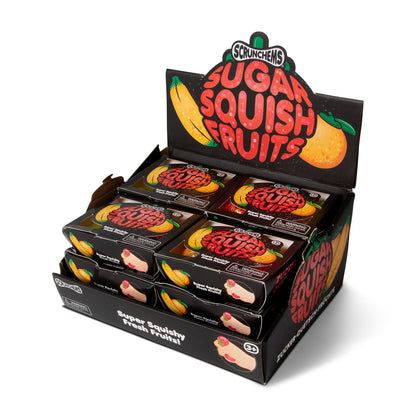 Scrunchems Sugar Squish Fruits Groovy Squishy Fidget Toy 3 Pack