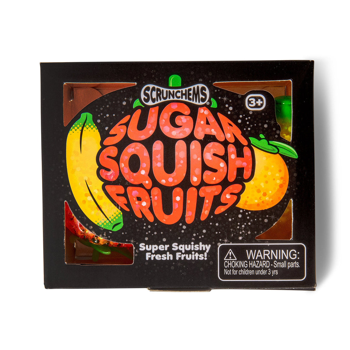 Scrunchems Sugar Squish Fruits Groovy Squishy Fidget Toy 3 Pack