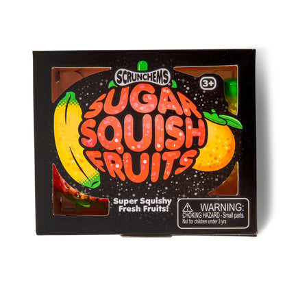 Scrunchems Sugar Squish Fruits Groovy Squishy Fidget Toy 3 Pack
