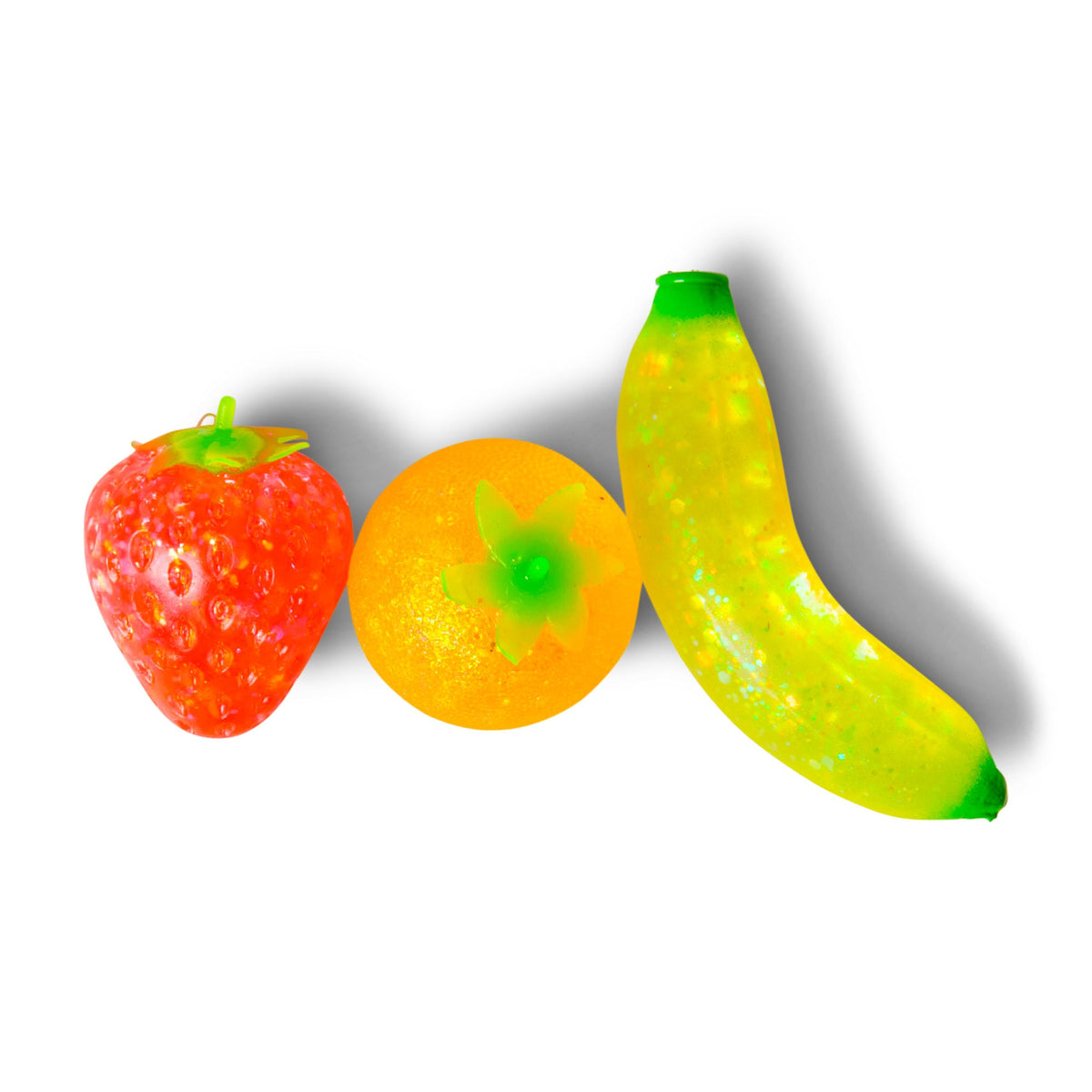 Scrunchems Sugar Squish Fruits Groovy Squishy Fidget Toy 3 Pack