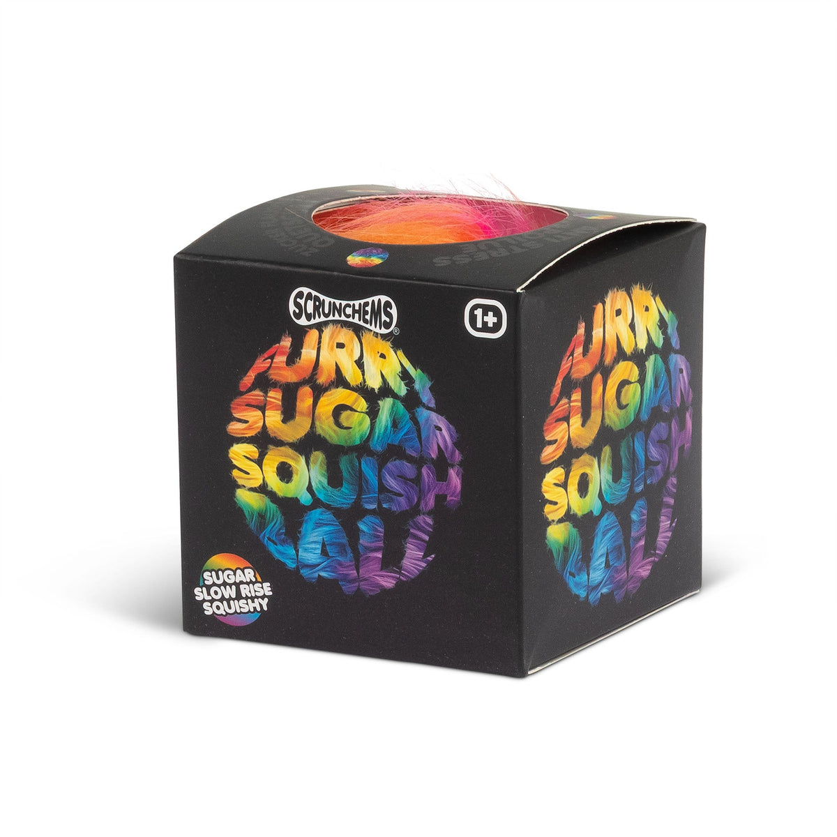 Scrunchems Furry Sugar Squish Ball Groovy Squishy Fidget Toy