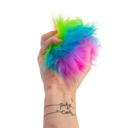 Scrunchems Furry Sugar Squish Ball Groovy Squishy Fidget Toy