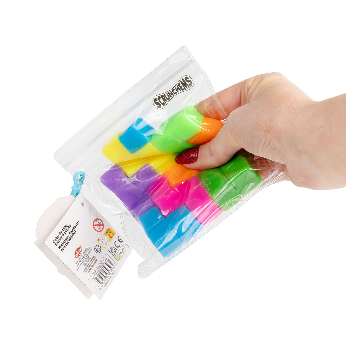 Scrunchems Sticky Squishy Puzzle Cube Fidget Toy