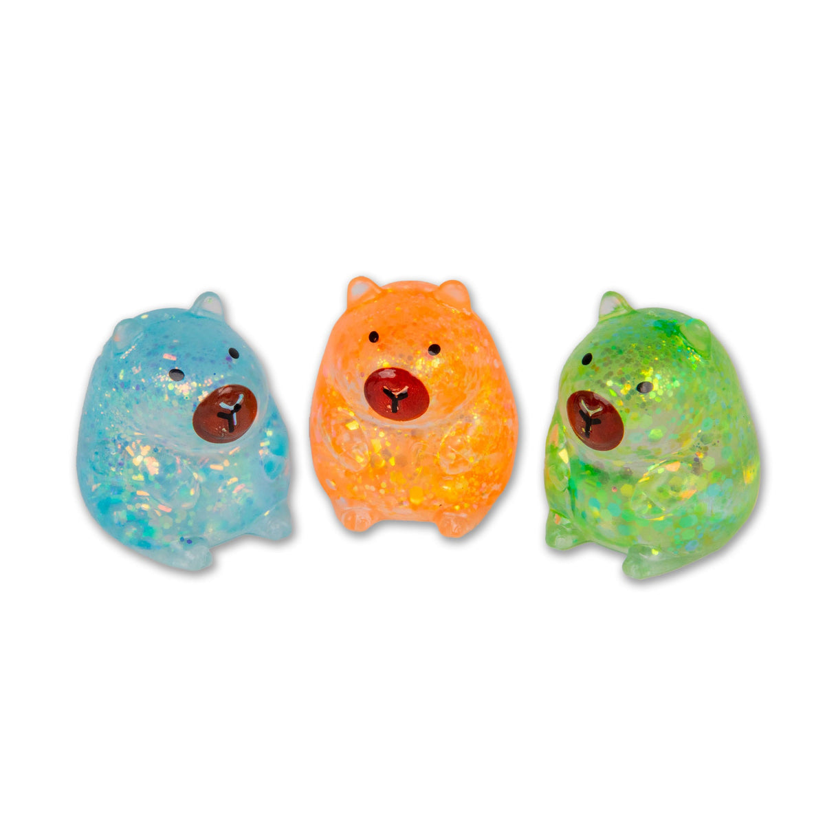 Scrunchems Mini Sugar Capybaras Squishy Fidget Toy 3 Pack