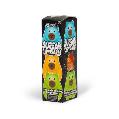 Scrunchems Mini Sugar Capybaras Squishy Fidget Toy 3 Pack