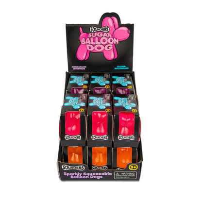 Scrunchems Sugar Balloon Dog Groovy Squishy Fidget Toy