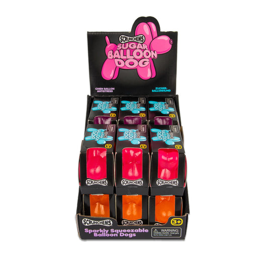 Scrunchems Sugar Balloon Dog Groovy Squishy Fidget Toy