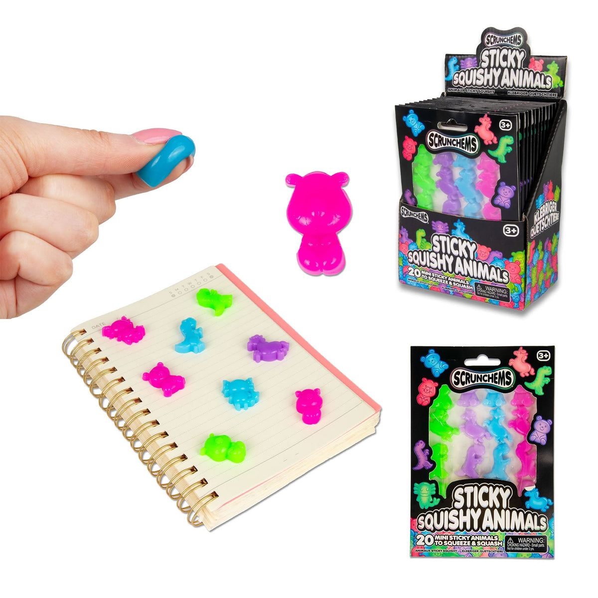 Scrunchems Sticky Squishy Animals Groovy Squishy Fidget Toy