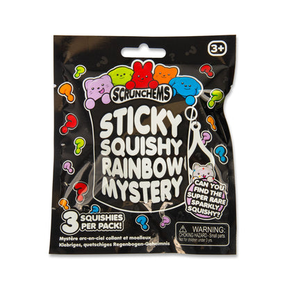 Scrunchems Sticky Squishy Rainbow Mystery Fidget Toy 3 Pack