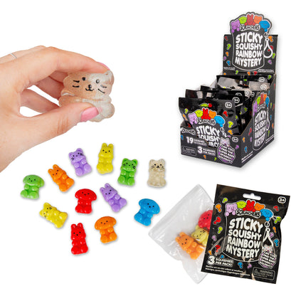 Scrunchems Sticky Squishy Rainbow Mystery Fidget Toy 3 Pack