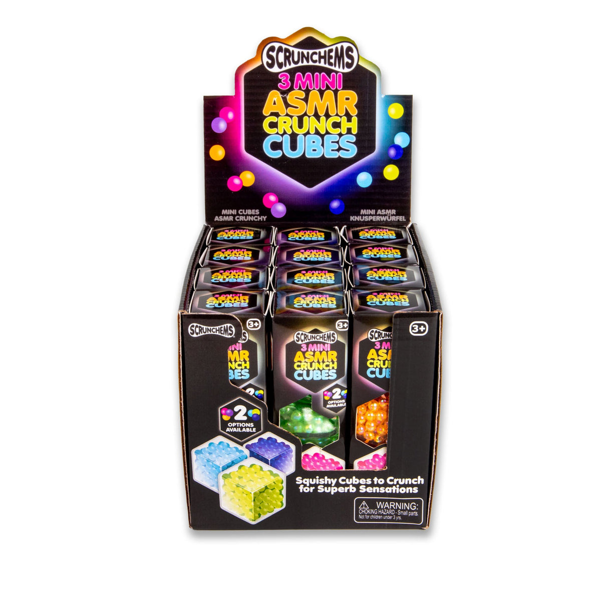 Scrunchems Mini ASMR Crunch Cubes Fidget Toy 3 Pack