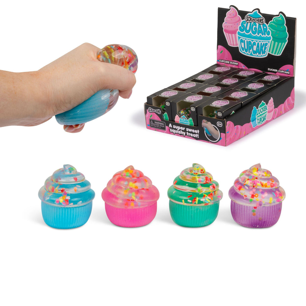 Scrunchems Sugar Cupcake Groovy Squishy Fidget Toy