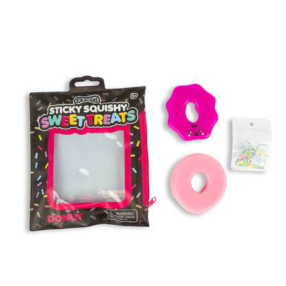 Scrunchems Sweet Treats Sticky Squishy Donut Fidget Toy