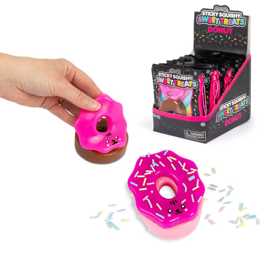 Scrunchems Sweet Treats Sticky Squishy Donut Fidget Toy
