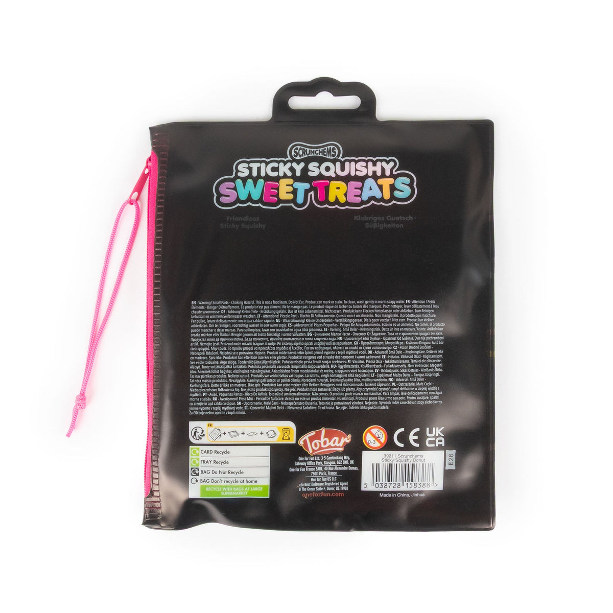 Scrunchems Sweet Treats Sticky Squishy Donut Fidget Toy