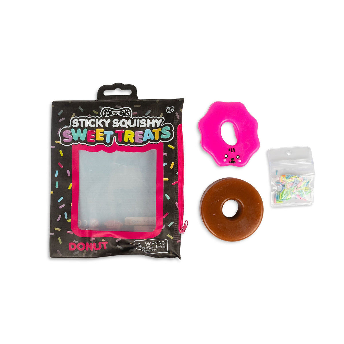 Scrunchems Sweet Treats Sticky Squishy Donut Fidget Toy