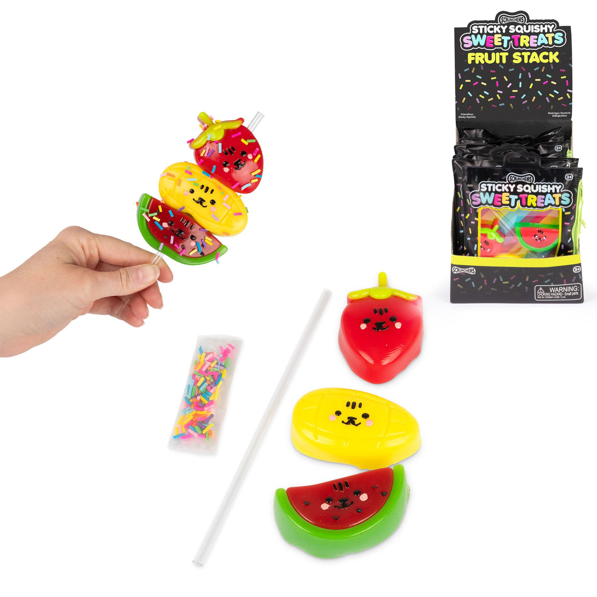 Scrunchems Sweet Treats Fruit Stack Groovy Squishy Fidget Toy