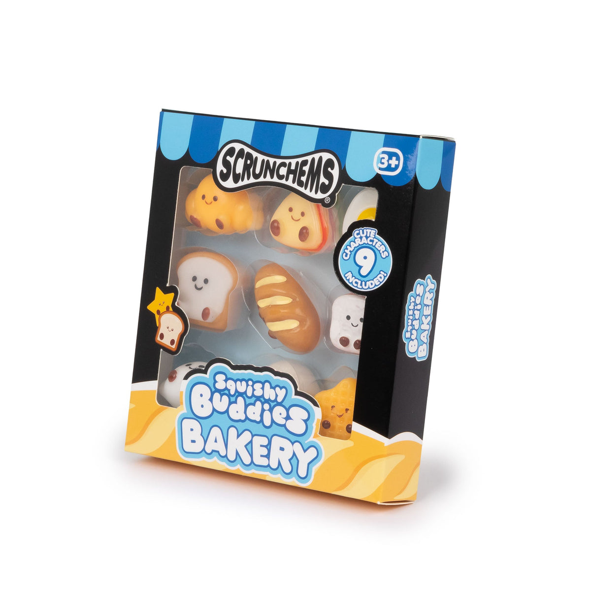 Scrunchems Squishy Buddies Bakery Mochi Groovy Squishy Fidget Toy 9 Pack