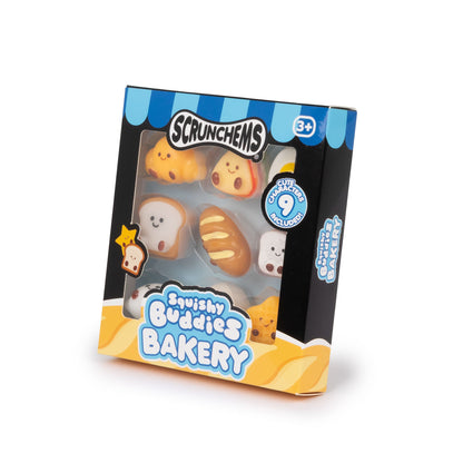 Scrunchems Squishy Buddies Bakery Mochi Groovy Squishy Fidget Toy 9 Pack