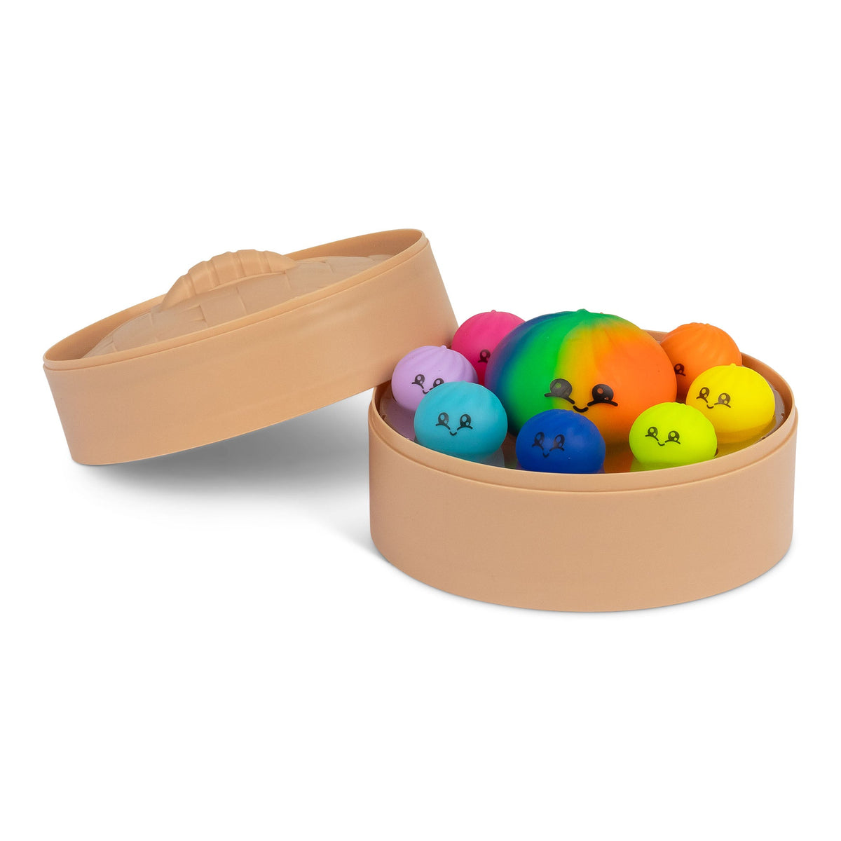 Scrunchems Mega Rainbow Dumpling Groovy Squishy Fidget Toy 9 Pack