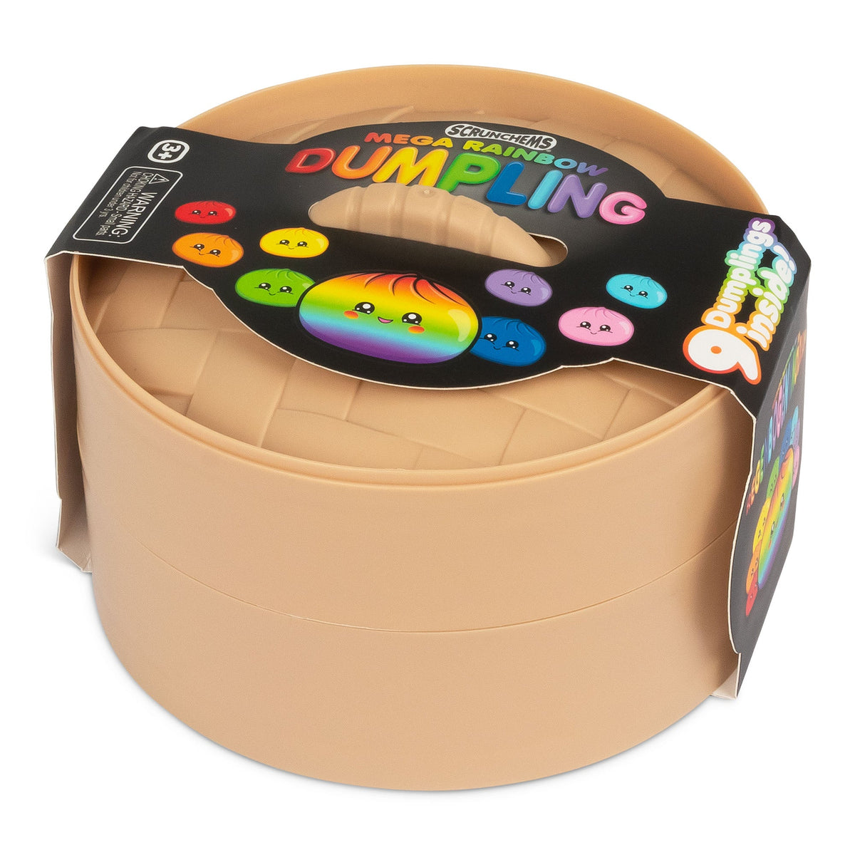 Scrunchems Mega Rainbow Dumpling Groovy Squishy Fidget Toy 9 Pack