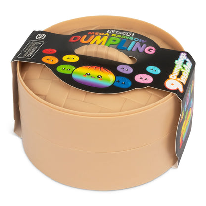 Scrunchems Mega Rainbow Dumpling Groovy Squishy Fidget Toy 9 Pack