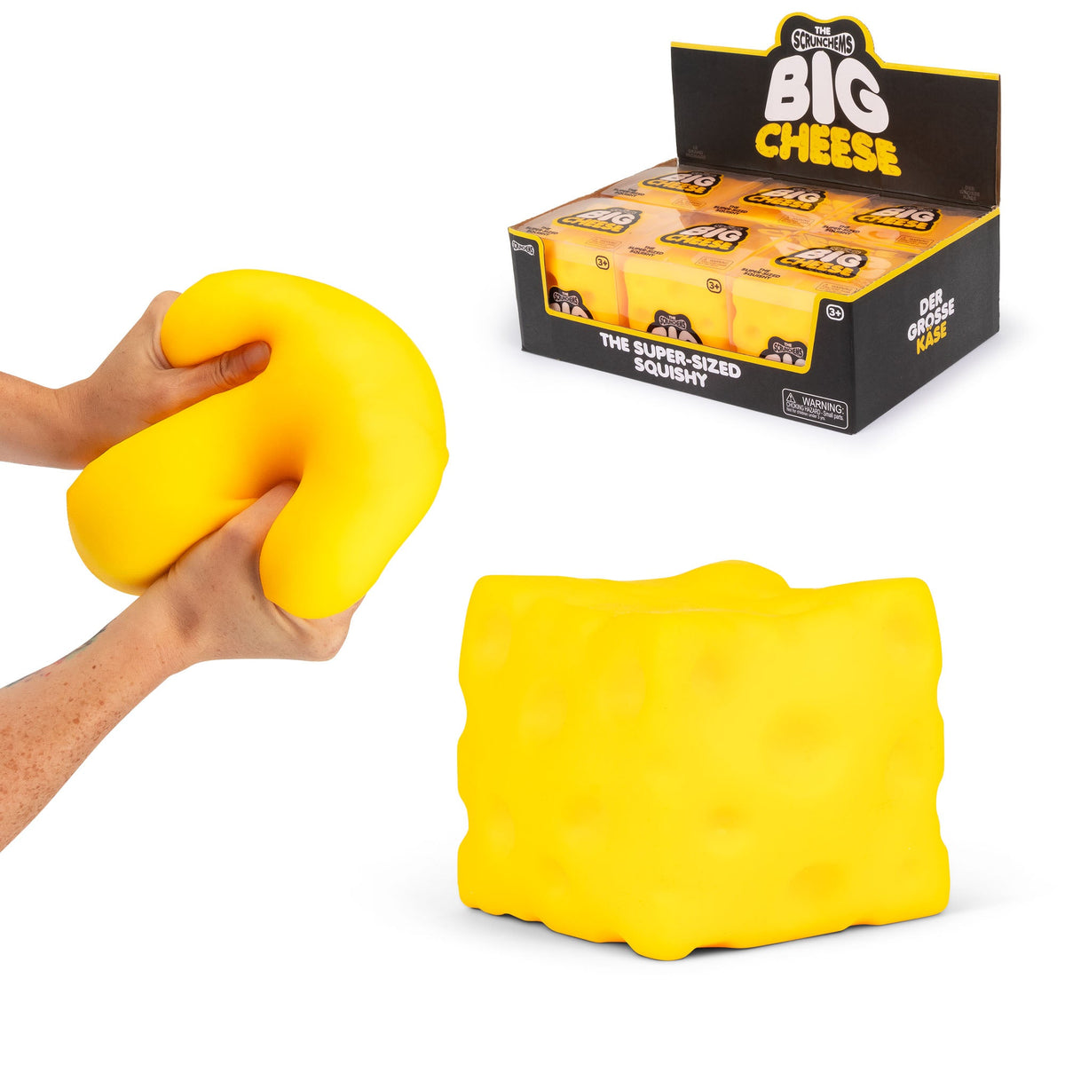Scrunchems The Big Cheese Groovy Squishy Fidget Toy
