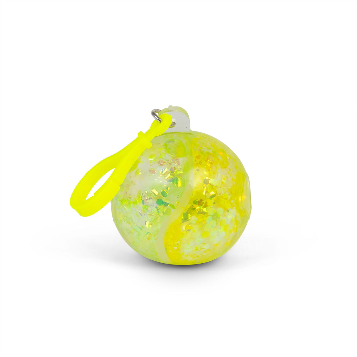Scrunchems Two-Tone Glitter Ball Keychain Fidget Toy