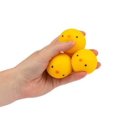 Scrunchems Chick Mini Dumplings Groovy Squishy Fidget Toy 3 Pack